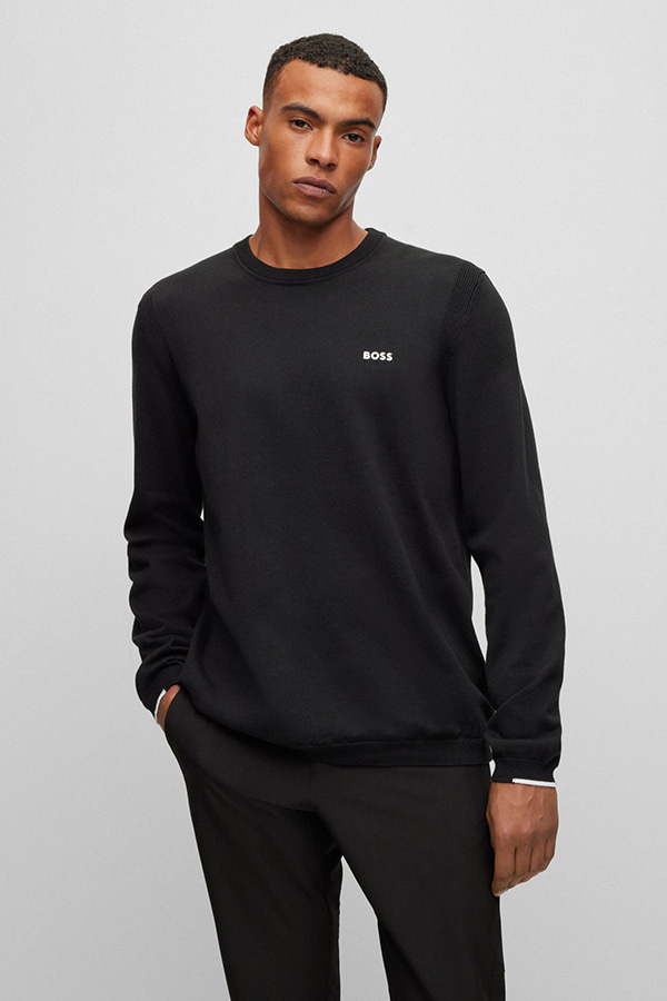 SWEATSHIRT BOSS - 001 BLACK